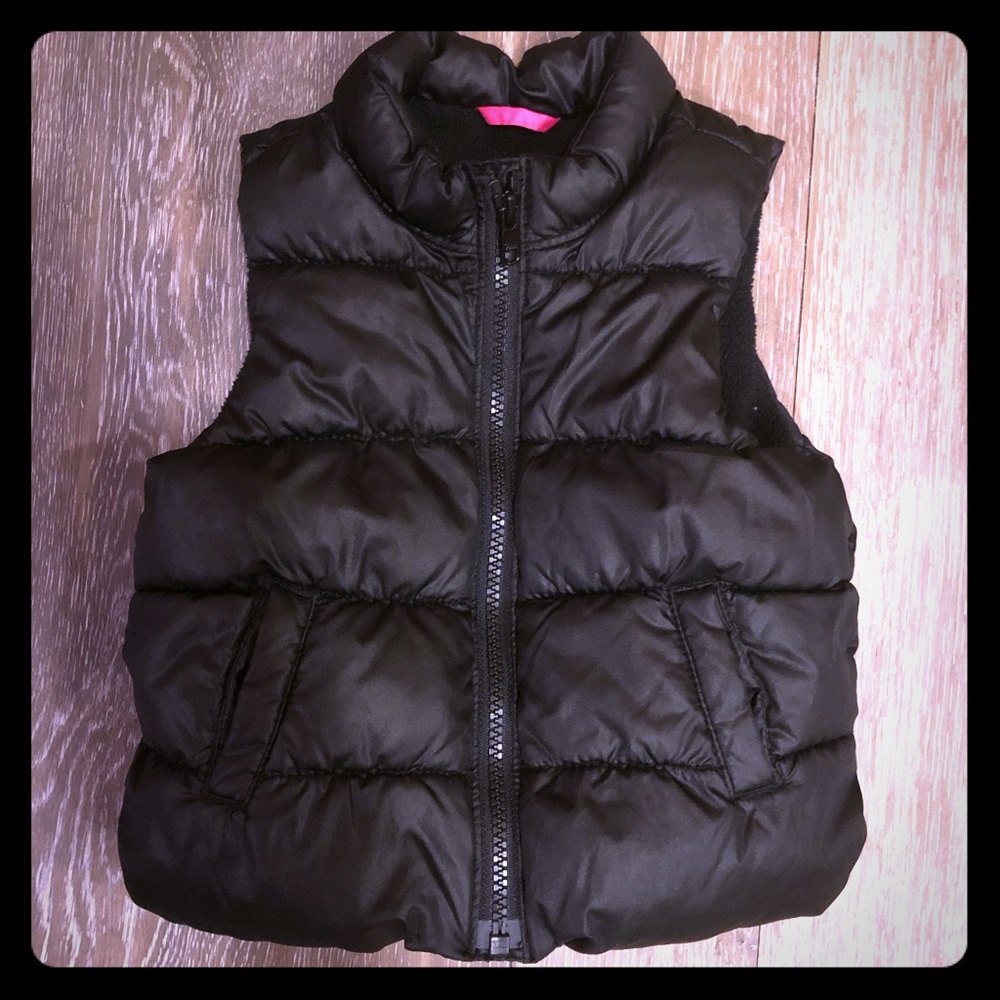 Toddler Girl Black Puffer Vest by Old Navy